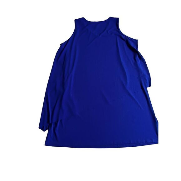 Susan Graver Sleeveless Blue Dress size 2X - Picture 2 of 6